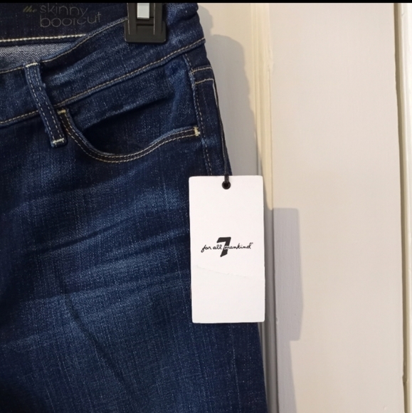 7 For All Mankind Modern Bootcut The Skinny Bootcut Jeans Women's Size 27 NWT - Picture 8 of 16
